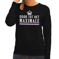 Door tot het Maximale sweater zwart dames 2XL  -