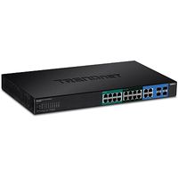 Trendnet TPE-204US netwerk-switch Managed Gigabit Ethernet (10/100/1000) Power over Ethernet (PoE) 1U Zwart