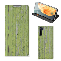 OPPO Reno3 | A91 Book Wallet Case Green Wood - thumbnail