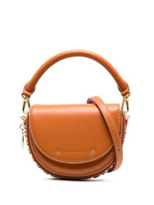Stella McCartney sac porté épaule Frayme à détails de chaine - Orange