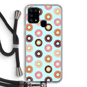 Donuts: Samsung Galaxy M31 Transparant Hoesje met koord