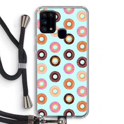 Donuts: Samsung Galaxy M31 Transparant Hoesje met koord