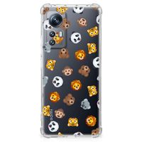 Doorzichtige Silicone Hoesje voor Xiaomi 12 | 12x Dieren Emojis - thumbnail