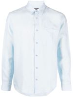 A.P.C. chemise en lin à manches longues - Bleu