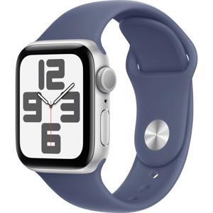 Apple Watch SE (2024) GPS 40 mm Aluminium kast Sportband Denim S/M