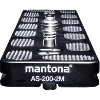 Mantona AS-200-2M Schnellwechselplatte Snelwisselplaat Schroefdraad (buiten)=1/4, 3/8 - thumbnail