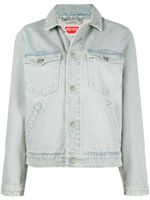 Kenzo x Nigo veste en jean à fleurs - Bleu