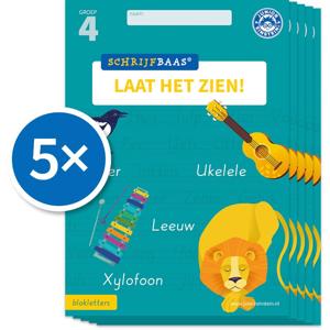 Schrijfbaas Blokletters Laat het zien-boek Groep 4 (Set van 5) (Paperback)