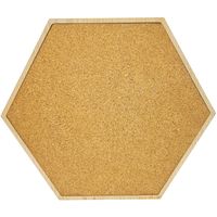 MiMi Innovations Kurkbord Hexagon Wandmodule - Stijlvol & Duurzaam, Perfect voor Notities & Foto's, 32x37x1cm - thumbnail