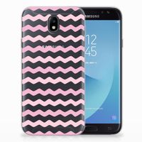 Samsung Galaxy J7 2017 | J7 Pro TPU bumper Waves Roze - thumbnail