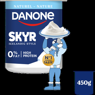Danone Skyr Naturel High Protein 0% Vet 450 g bij Jumbo