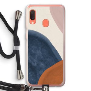 Geo #1: Samsung Galaxy A20e Transparant Hoesje met koord