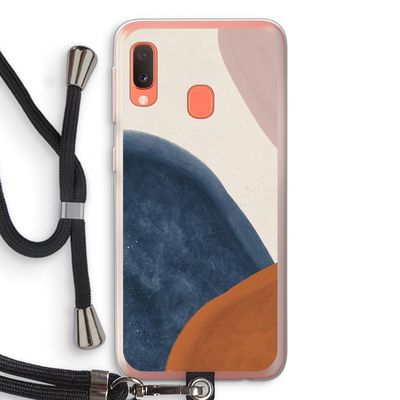 Geo #1: Samsung Galaxy A20e Transparant Hoesje met koord