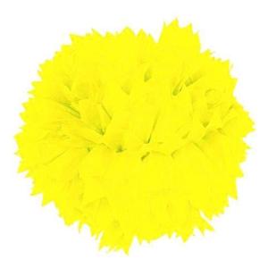Feestversiering Pompom - neon geel - papier - 30 cm - decoratie - party decor