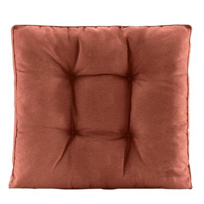 Leen Bakker - Loungekussen Florence Rug - Terracotta - 73x73 Cm - Katoen/Polyester - Rood#Bruin