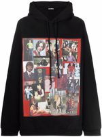 Raf Simons hoodie oversize à imprimé photographique - Noir - thumbnail