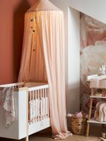 Katoengaas bedframe EAU DE ROSE roze