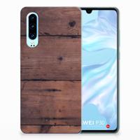 Huawei P30 | Bumper Hoesje | Old Wood