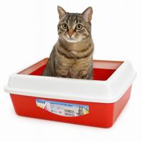 Nobleza Kattenbak open - 43x33x17 cm - Rood