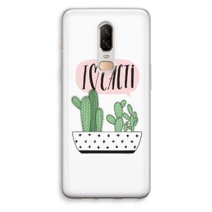 I love cacti: OnePlus 6 Transparant Hoesje