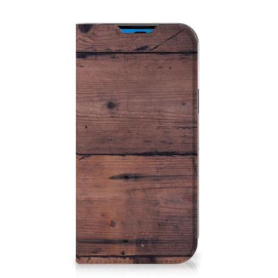 iPhone 14 Pro Book | Wallet Case | Old Wood