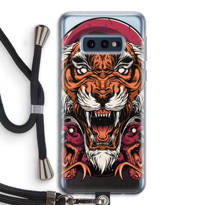 Tiger and Rattlesnakes: Samsung Galaxy S10e Transparant Hoesje met koord