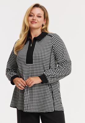 Yoek Tuniek flare CHECK | Zwart | Maat 58/60