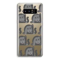 Cats: Samsung Galaxy Note 8 Transparant Hoesje
