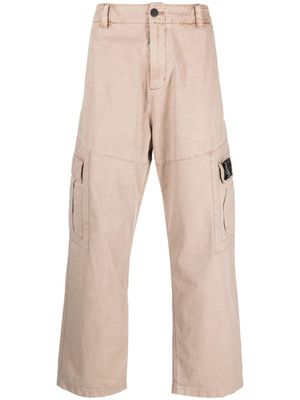 Calvin Klein Jeans pantalon droit à poches cargo - Tons neutres