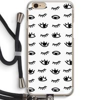Eye pattern #2: iPhone 6 / 6S Transparant Hoesje met koord