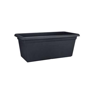 ELHO Jardiniere Green Basics 60 - Zwart wonen - Outdoor - XXL - L 29,5 x B 59,2 x H 27,7 cm