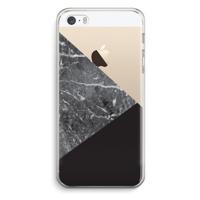 Combinatie marmer: iPhone 5 / 5S / SE Transparant Hoesje - thumbnail
