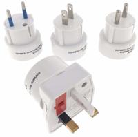 Enzo reisstekkerset 4-delig torenmodel universeel wit 6254025