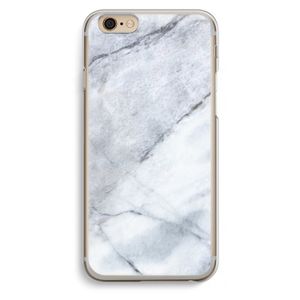 Witte marmer: iPhone 6 / 6S Transparant Hoesje