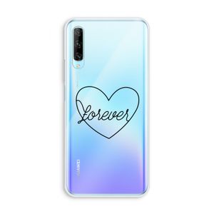 Forever heart black: Huawei P Smart Pro Transparant Hoesje