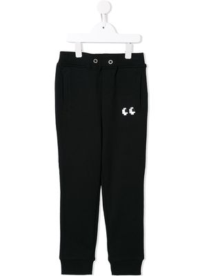 Mostly Heard Rarely Seen 8-Bit pantalon de jogging en maille à détail imprimé - Noir