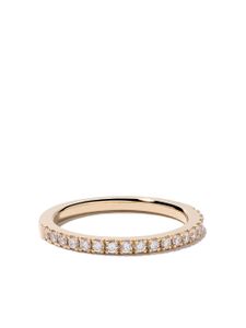 De Beers Jewellers bague DB Classic Half Pavé en or 18ct et diamants