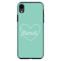 Friends heart pastel: iPhone XR Tough Case