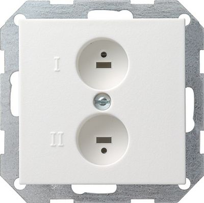 Gira luidsprekercontactdoosmat wit