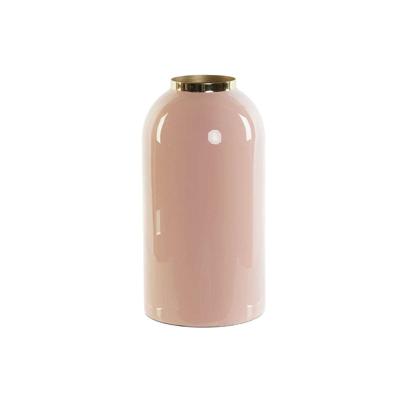 Vaas DKD Home Decor Groen Gouden Koraal Ijzer Coating 13 x 13 x 25 cm (2 Stuks)