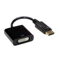 Value 12.99.3137 DisplayPort-kabel DisplayPort / DVI Adapterkabel DisplayPort-stekker, DVI-D 24+1-polige bus 0.15 m Zwart - thumbnail