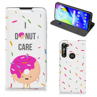 Motorola Moto G8 Power Flip Style Cover Donut Roze