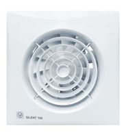S&P Silent 100 CHZ badkamerventilator met instelbare nalooptimer en hygrostaat wit