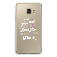 Right Place: Samsung A3 (2017) Transparant Hoesje