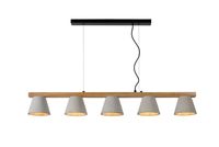 Lucide POSSIO - Hanglamp - 5xE14 - Taupe - thumbnail