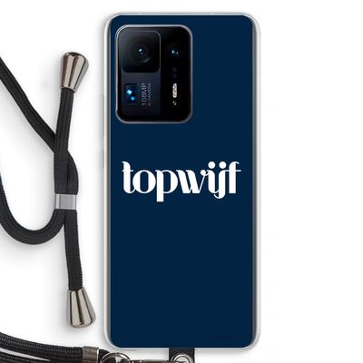 Topwijf Navy: Xiaomi Mi Mix 4 Transparant Hoesje met koord