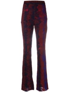 VITELLI pantalon évasé à coutures contrastantes - Violet