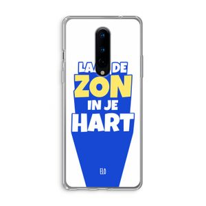 Laat de zon in je hart: OnePlus 8 Transparant Hoesje