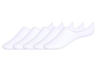 LIVERGY 5 paar heren sneakersokken (Wit, 39-42)