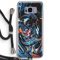 Black Unicorn: Samsung Galaxy S8 Plus Transparant Hoesje met koord